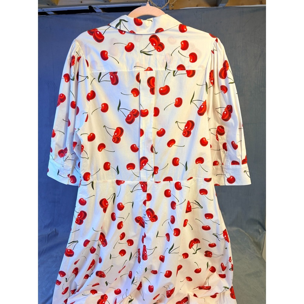 Essentiel Antwerp Spring Hingy Sequin Embellished Cherries Button Maxi Dress 12 - Picture 7 of 16